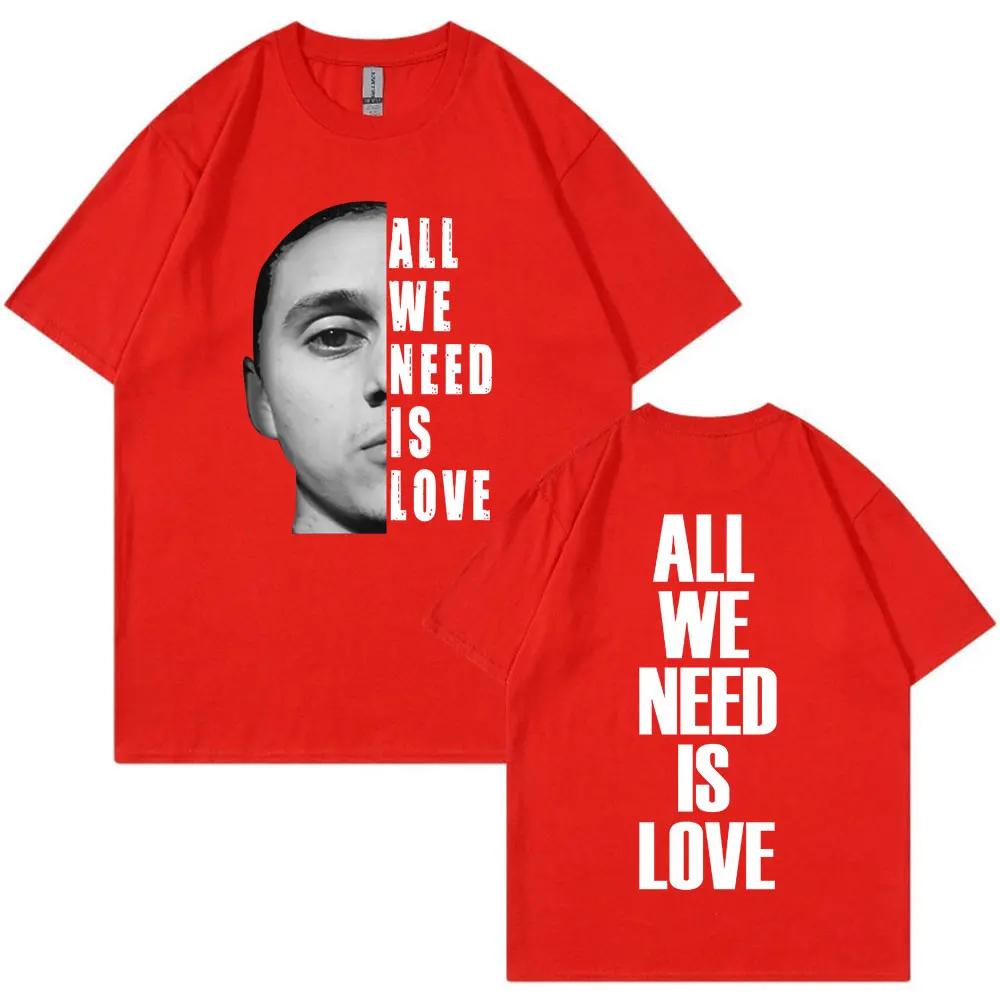 

Canserbero All We Need Is Love Merch T Shirt Unisexs Women Fashion Vintage Short Sleeve Tshirts Cotton Casual Oversized T Shirts S