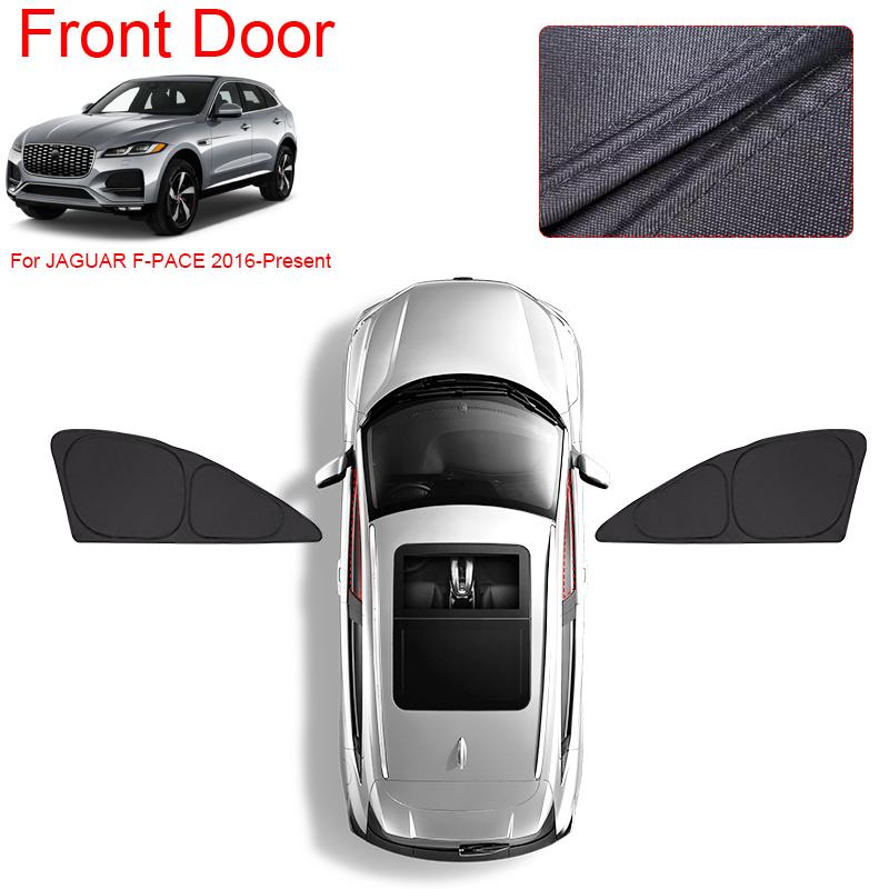 Car Black Window Privacy Sunshade For JAGUAR F-PACE 2016-Present Auto Anti-UV Heat Insulation Protect Cover Interior Accessory