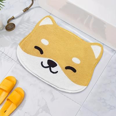 1PC Cute Non-slip Bath Mat, Bathroom Floor Mat, Super Soft Animal-shaped Bath Mat, Non-slip Comfortable Cartoon Animal Bathroom Foot Mat