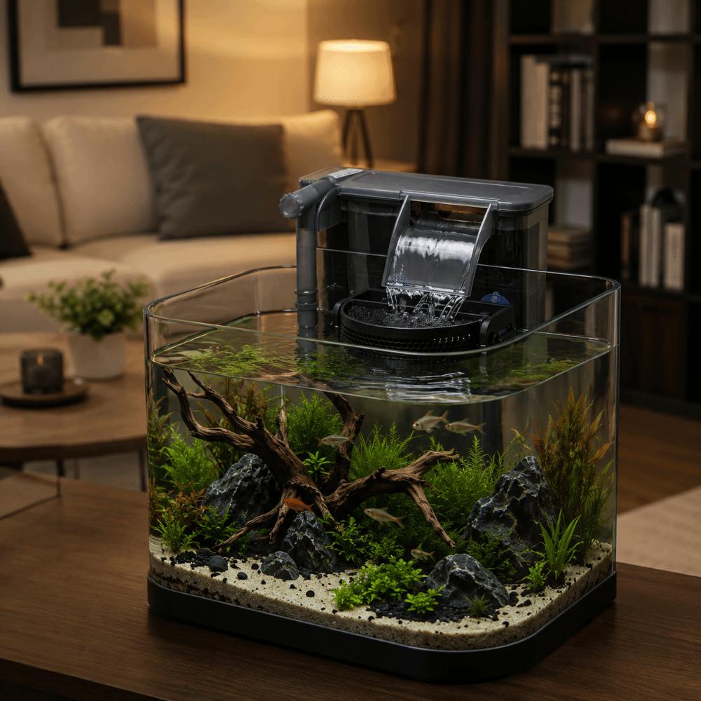 Plastic Aquarium Filter Baffle Auxiliary Device Efficient Flow Controller with Suction Cups Surface Calmer