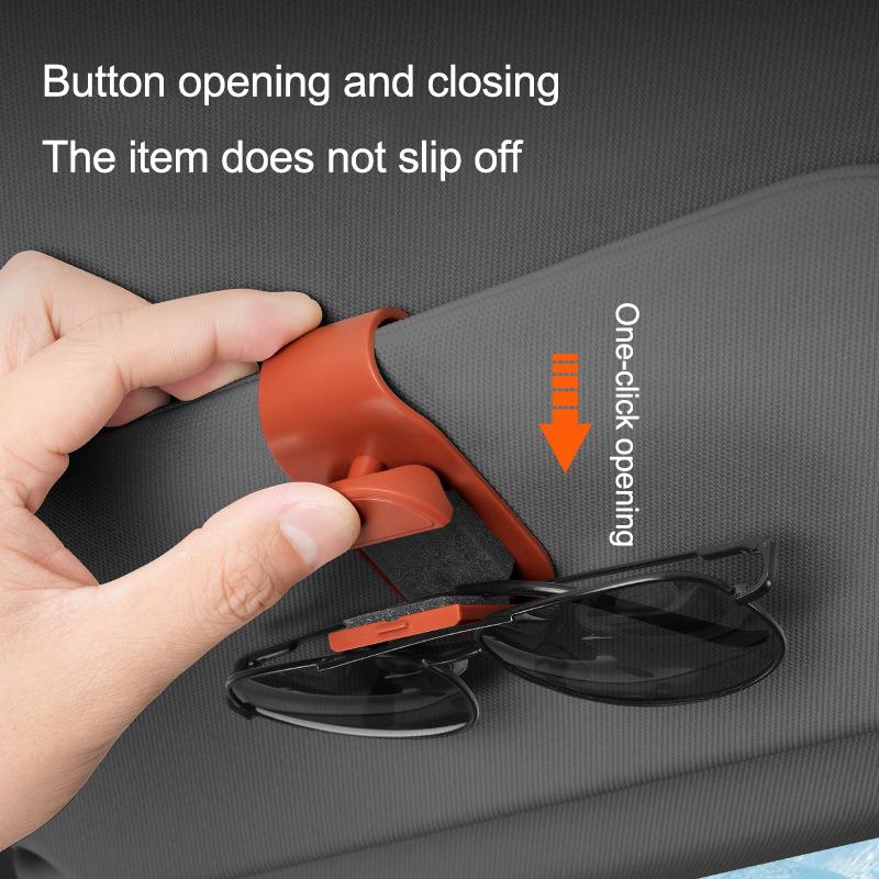 New Car Glasses Clip Sun Visor Sunglasses Storage Modification Product Keyring Suitable For Lamborghini URUS Huracan Aventador HH70