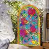 Wall Hanging Decor Art Silicone Mold Holographic Rose Painting Resin Molds Rainbow Effect Wall Art Ornament Mold DIY