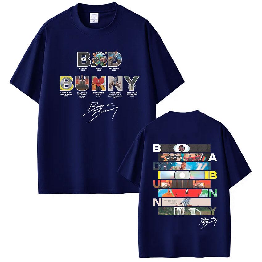 ZX Rapper Bad Bunny Album Cover Tshirt Debi Tirar Mas Fotos DTMF Graphic T Shirts Men Women Fashion Hip Hop Tshirts Streetwear