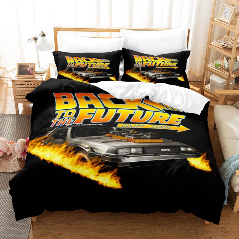 Three-Piece Car Truck Motorcycle Train Quilt Cover Digital Printing Kit