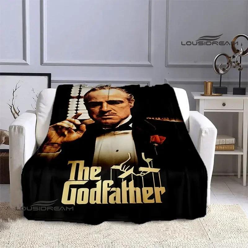 The Godfather Retro Printed Blanket Picnic Blanket Warm Flannel Blankets Home Bed Linings Blankets for Beds Birthday Gift