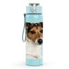 1PC Jack Russell Dog Portrait 750ml Color Plastic Sports Water Bottle Leakproof Flip Straw Lid Suitable for Sports Office Home Use