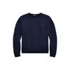 Polo Ss23 Solid Color Logo Embroidered Crewneck Sweatshirt Women Sweatshirt Navy-Blue WMPOKNINFB20446-410