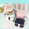 Children Jewelry Box With Mirror Multi Layer Travel Organizer For Earrings And Necklaces
