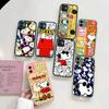 Cute Cartoon S-Snoopys For IPhone 16 15 14 13 12 11 Pro Max X XS MAX Plus Translucent Black Phone Cover