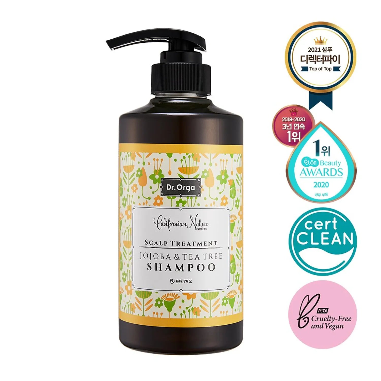 DR.Orga Jojoba & Tea Tree Shampoo 500mL 500ml