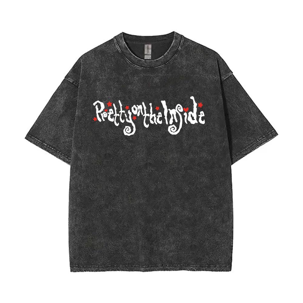 Limited Hole Courtney Love Vintage Gewaschene T-Shirts Herren Damen Alternative Grunge Rockband T-Shirt Übergroße T-Shirts Streetwear