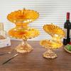 Luxury Storage Tray European Inspired Shell Pedestal Fruit Bowl Zinc Alloy Materials for Formal Dinners Casual Snacking Storage