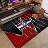 Mustang Polyester Tapijt, Zachte Binnenvloermat voor Kantoorstoel, Woonkamer, Bureau - Decoratief Huiswerkplek Tapijt Ontwerp