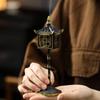 Chinese Palace Lantern Incense Burner Alloy High Foot Creative Tent Sandalwood Incense Burner Home Aromatherapy Burner