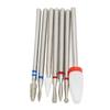 7pcs Portable Nail Drill Bits Professional Nail Drill Kit Manicure Pedicure Polishing Shaping Tools