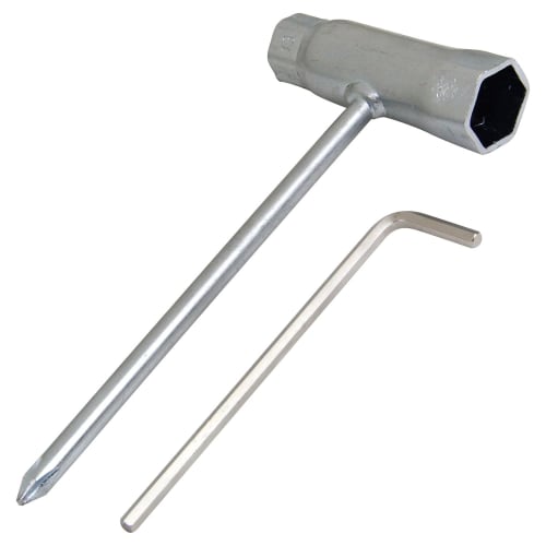 Safety-3 Brushcutter Wrench, Multi, with M5, 13mm, 19mm, and +2