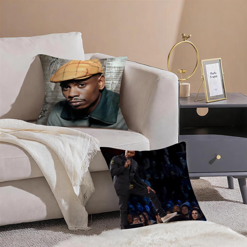 D-Dave Chappelle'S Show Cushion Cover Pillowcase Short Plush Invisible Zipper Room Sofa Cushion Cover