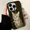 Fashion Kitten Smoking Pattern Phone Case For iPhone 11 12 13 14 15 16 17 Pro Max 16E 17Air X XR XS Max 7 8 Plus SE2 Soft Cover