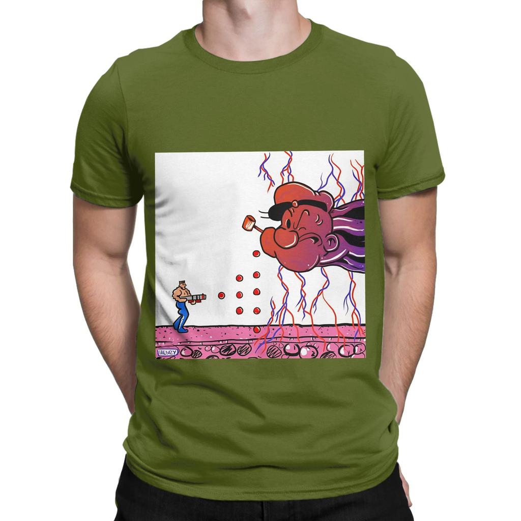 Contra End Boss Novelty 100 Cotton TShirt Contra NES Tees Tops For Unisex