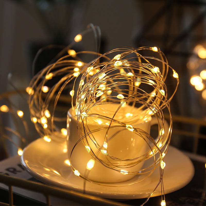 

Светодиодные гирлянды из медной проволоки с украшениями в виде пузырьковых шариков - питание от 3 батареек АА для рождественских и праздничных экспозиций, мигающие сказочные огни. 1m 10 Lights Battery теплый белый