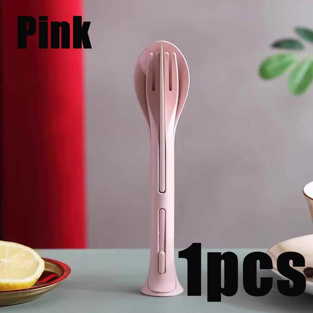 

Three-In-One Portable Tableware Knife Fork Spoon Detachable Cutlery Travel Tableware Picnic Dinnerware Set Camping Cutlery Set