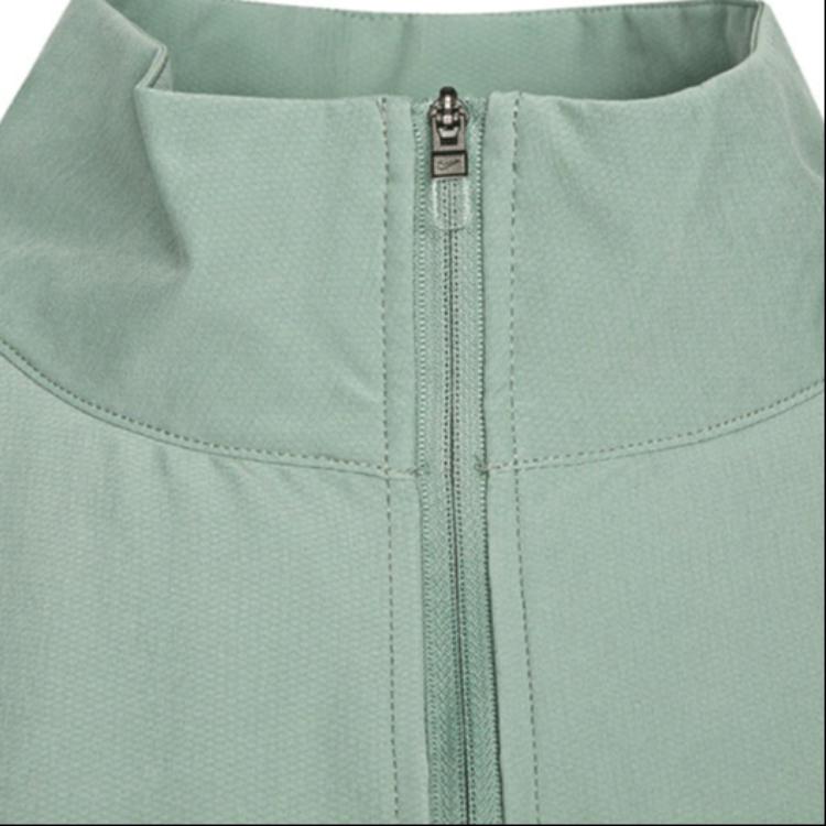 Nike Logo Print Stand Collar Sports Jacket Women Jackets Green DM7914-357