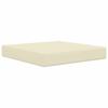 Outdoor Sofa Cushions 3 Pcs Cream Polyester