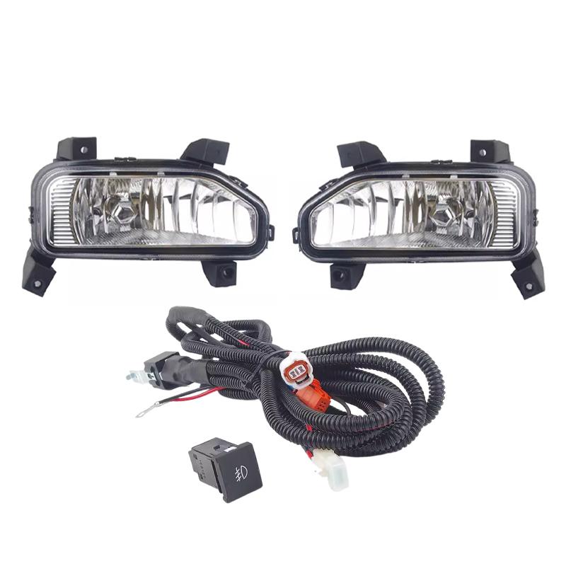 Car Front Bumper Fog Light Fog Lamp Assembly Driving Light Daytime Running Lamp With Harness For Chevrolet Wuling Hongguang N400