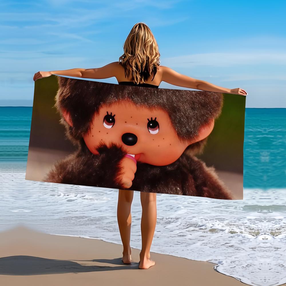 Cartoon M-Monchhichi-S Towel Beach Bath Quick-Drying Lightweight Portable Sauna Camping Swim Pool Travel
