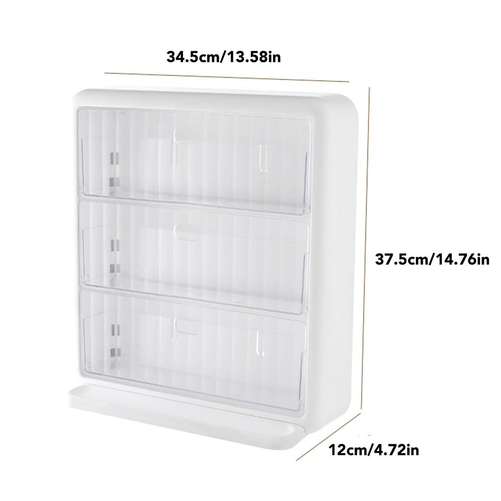 Wall Mounted Coffee Capsule Holder Clear Acrylic Compact Tea Bag Storage Rack for Office