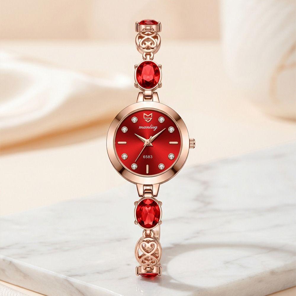 Diamond Studded Watch Strap Quartz Watches with Adjustable Bracelet Women Wristwatch Women Girl