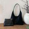 Women's Large Capacity Suede Leather Tote - 2024 Casual Autumn/Winter Shoulder Bucket Bag