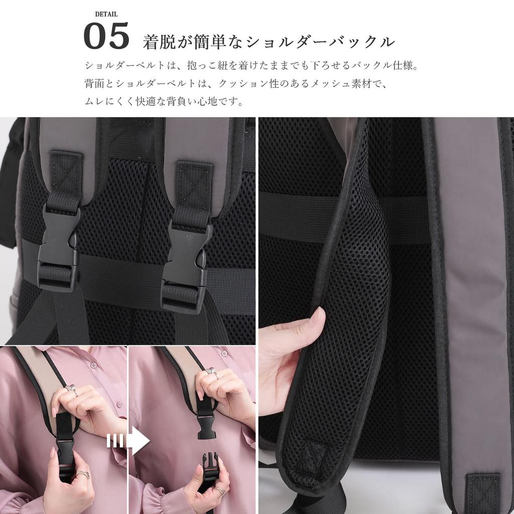 Naru Large A4 Size Perfect for Commuting to Work or Stylish and Popular Brand Mother's Backpack, Multifunctional, Lightweight, Capacity,