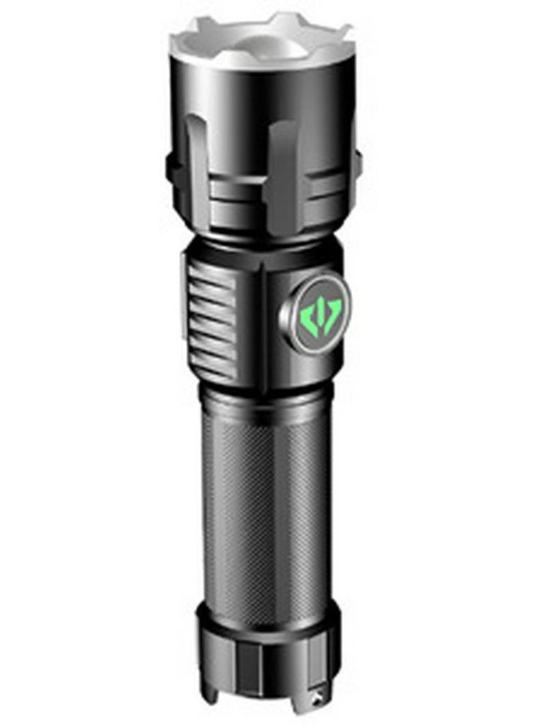 Waterproof Multifun LED Outdoor Flashlight: High-Intensity, Side Light, Zoom, USB Rechargeable