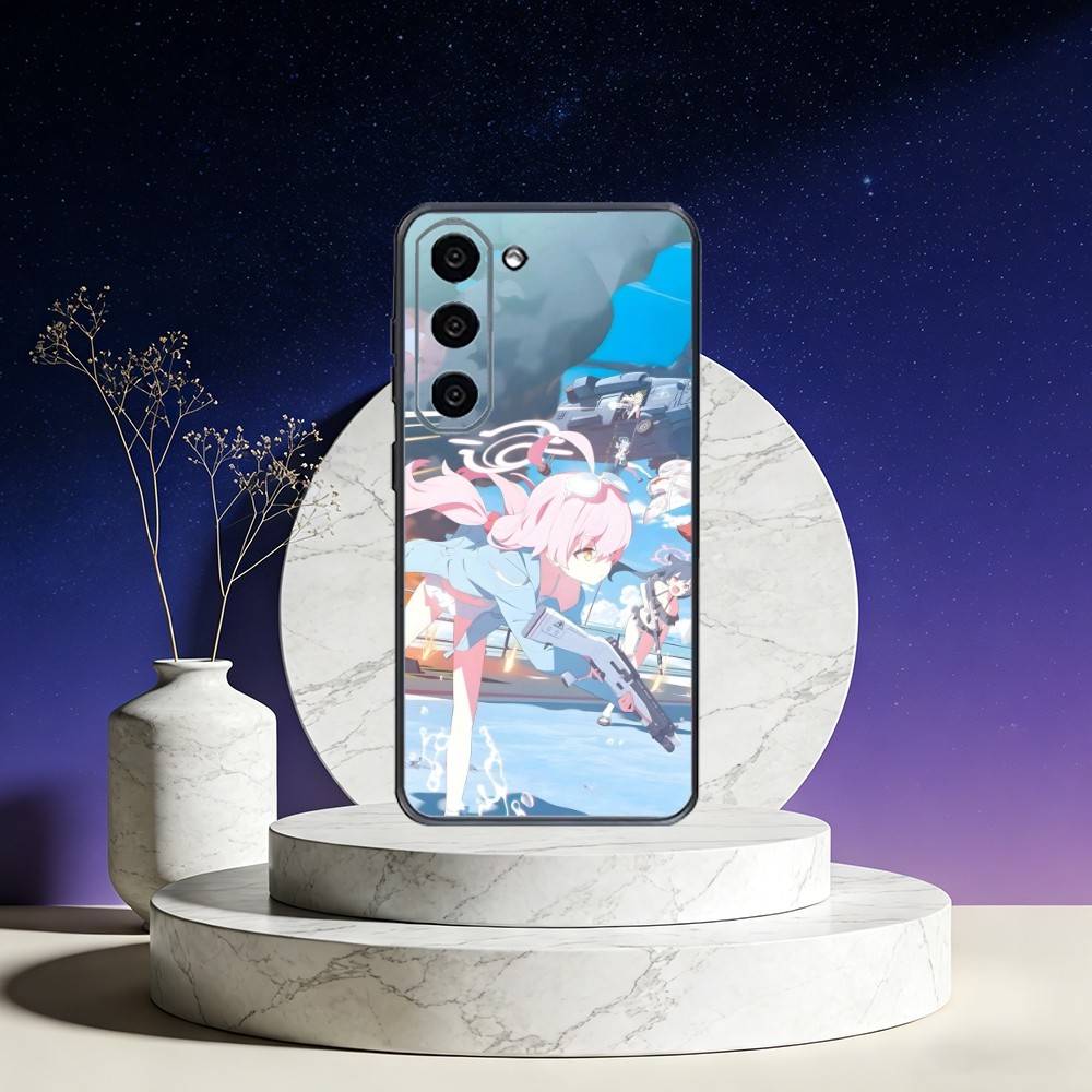 

Blue Archive Phone Case For Samsung Galaxy A73,A72,A71,A70,A53,A52,A51,Others Soft Black Cover Samsung a21