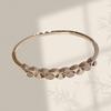 Women's Luxury Ginkgo Zirconia Bracelet - Elegant European & American Design