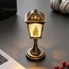 Desktop Healing Decoration Christmas Snow Sphere Lamp, Retro Street Lamp Design, Santa Home Interior Accents Snowman Tree Night Light for Bedroom,