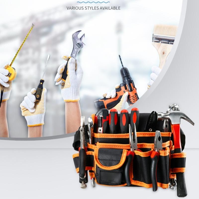 Waist Tool Bag Aprons Organizers Garden Tool Pouch With Storage Pockets Craftworks Electrician Tool Accessories