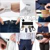 24 Pcs Extender Button Set, Flexible Adjustable Elastic Waist Extender Button, Invisible Collar Neck Extenders, No-Sew Extend Buttons for Women and