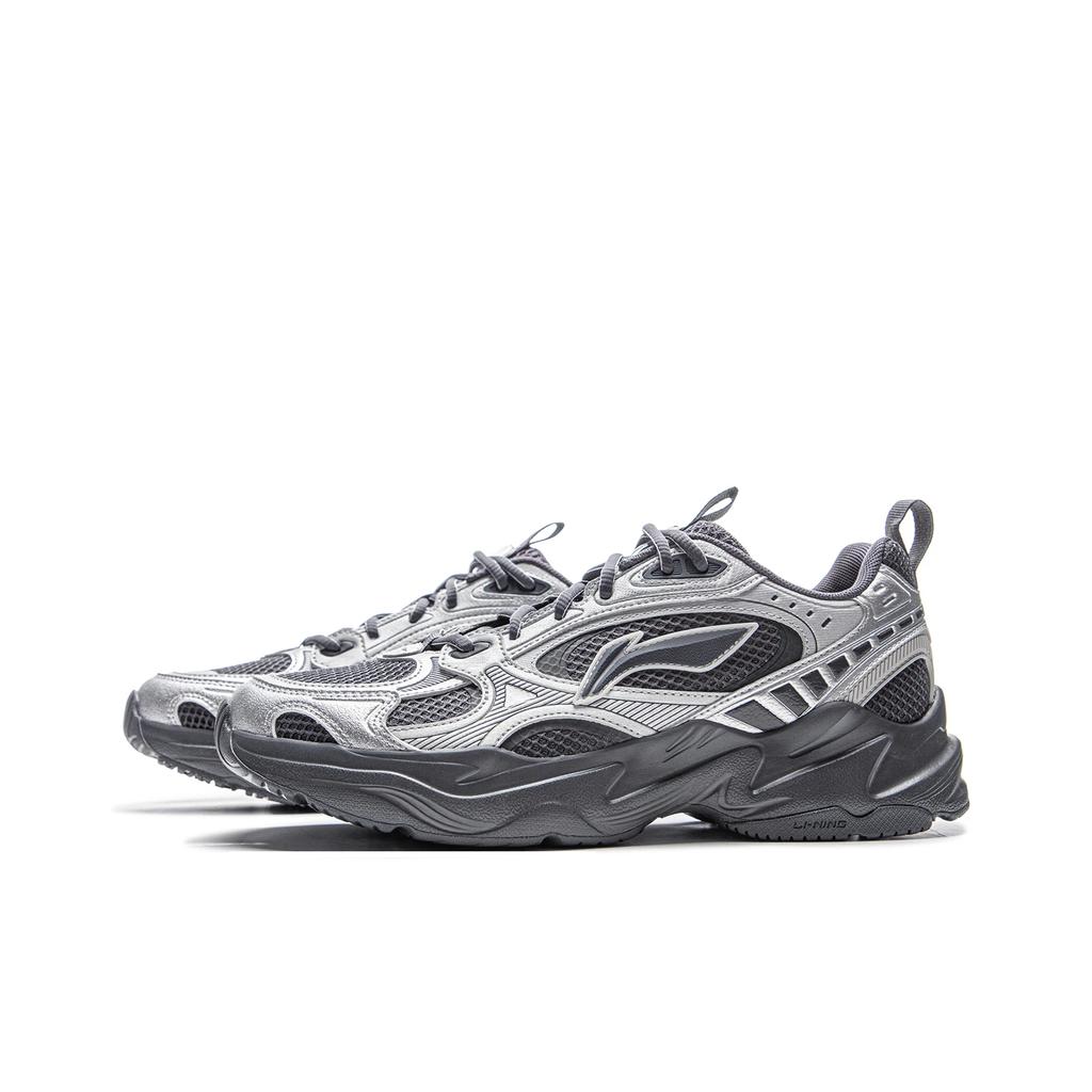 Li Ning Meteor 2K Classico Moda Versatile Retro Confortevole Ammortizzante Antiscivolo Resistente all'Usura Scarpe Basse da Papà Uomo sneaker AGCV113-3