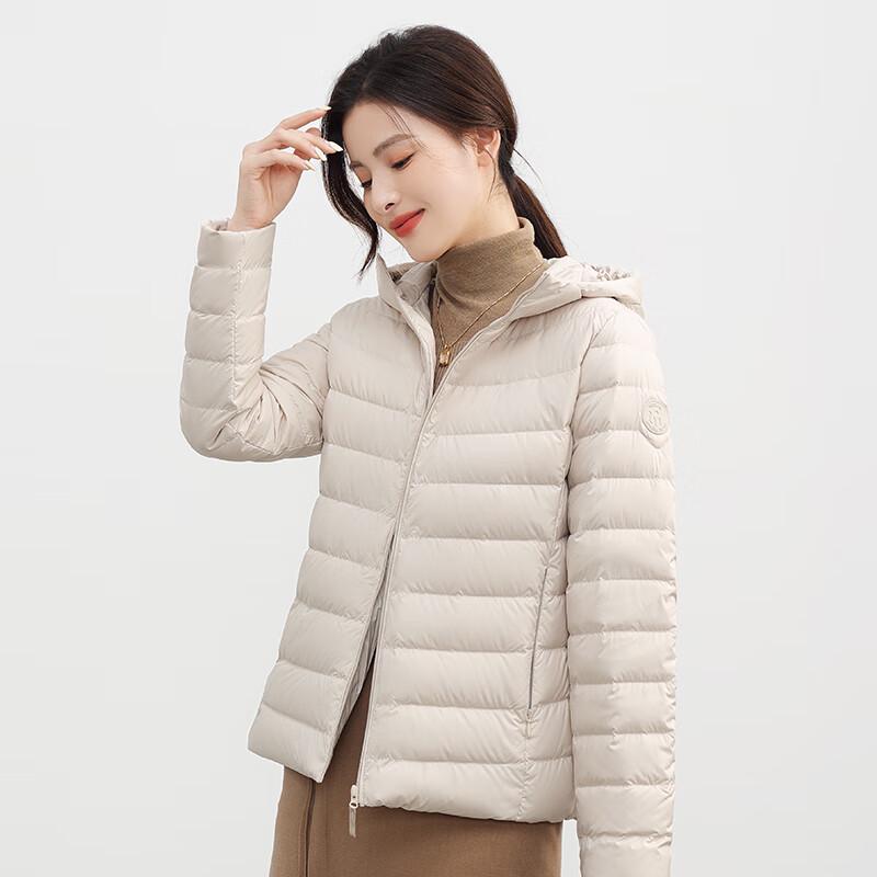 YAYA Women's Lightweight Hooded Down Jacket