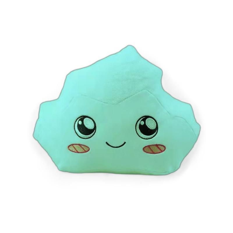 Carton Villain Luminous Carton Head Cover Cat Rock Removable Plush Doll