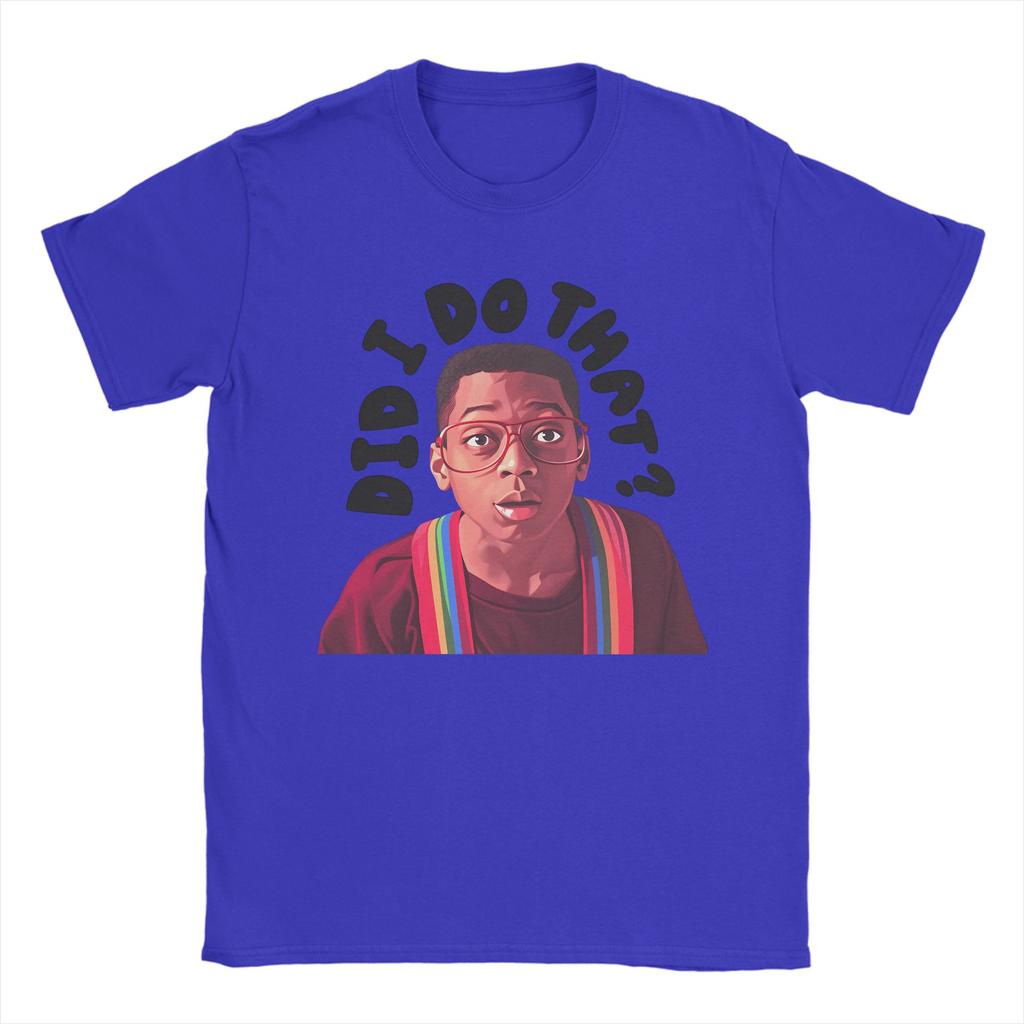 Sommer Steve Urkel Habe ich das gemacht Hip Hop T-Shirts Baumwoll-T-Shirt für Männer Y2K Spaß Großhandel Kurzarmbekleidung