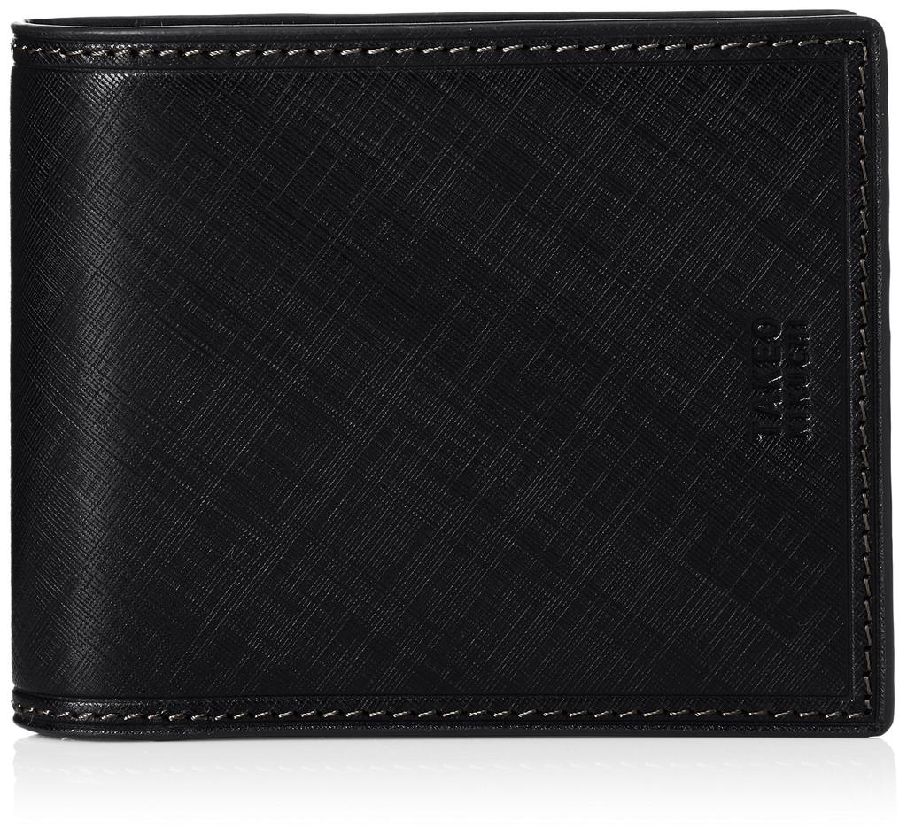 Takeo Kikuchi Leather Wallet Sigma 727626 Black Men's