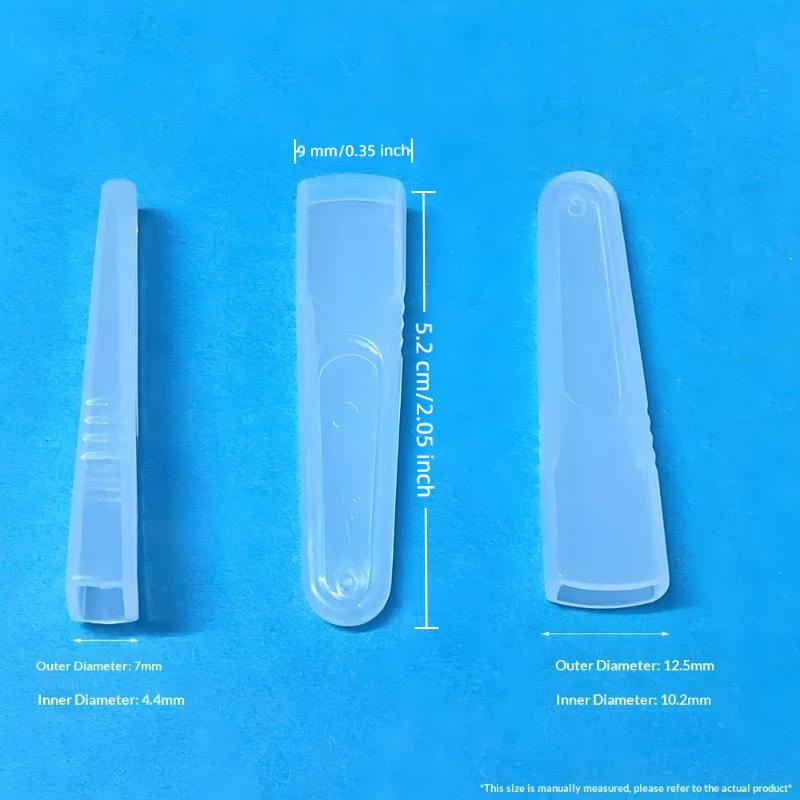 10 Stück/Set Kunststoff-Schutzhülle für Wimpernpinzette zum Aufpfropfen, Silikon-Abdeckungen für Pinzetten-Spitzen, Schutzhüllen für Wimpernwerkzeuge