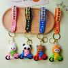 Exquisite Cartoon Locomotive Animal Keychain Pendant for Children's Backpacks
