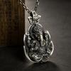 Vintage Retro Ganesha Elephant Head God Buddha Pendant Necklace Chain Wealthy Rich Unisex Men Women Fashion Gothic Amulet Talisman Jewelry Party Gift