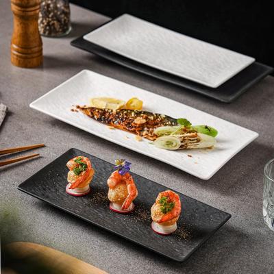 Japanese Ceramic Sushi Plate Creative Rectangular Plate Breakfast  Dessert Plate Sashimi Restaurant Tableware