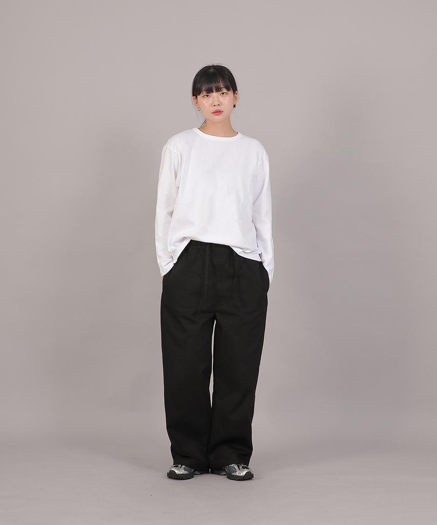SAINTCREW Core Wide Elastic Waist Pants Mwp-391 Black