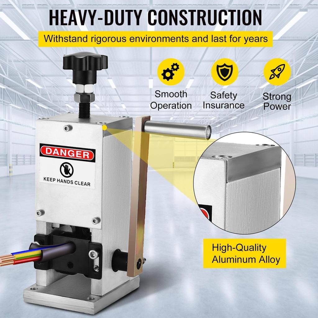 SIHAO 1.5-25mm Manual Copper Wire Stripping Machine New Metal Recycle Tool Stripper Cutters Cable Stripper Machine